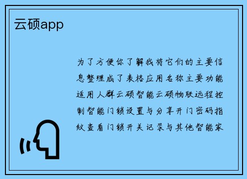云硕app